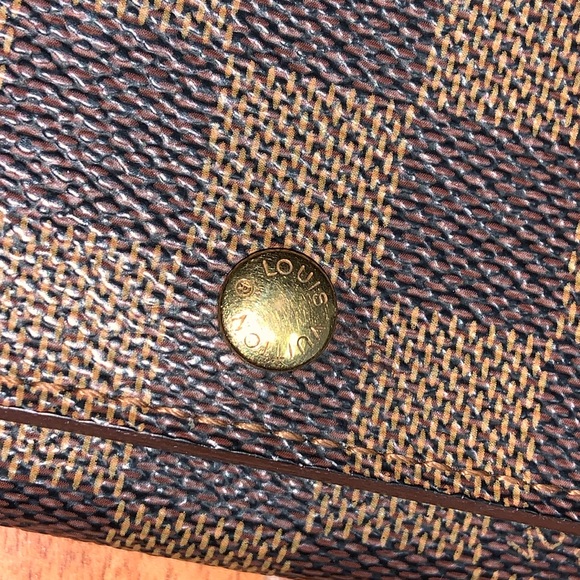 Authentic Louis Vuitton Damier Ebene Porte-Monnaie Tresor Wallet - Picture 2 of 16